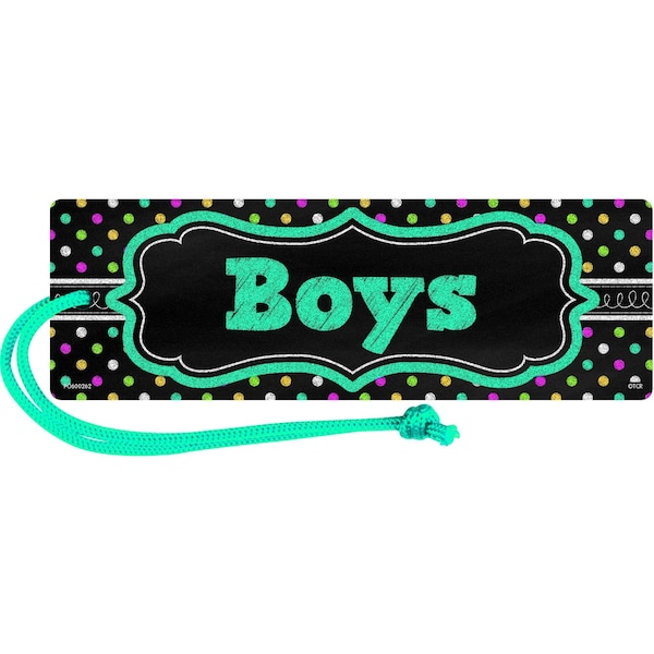 Chalkboard Brights Magnetic Boys Pass, PK6